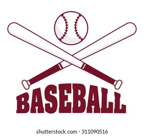 Baseball sport design, vector illustration eps 10.