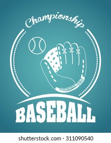 Baseball sport design, vector illustration eps 10.