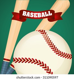 Baseball sport design, vector illustration eps 10.