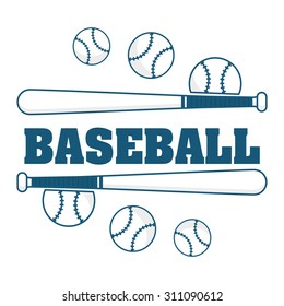 Baseball sport design, vector illustration eps 10.