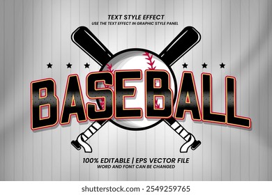 Baseball Sport Editable Text Effect