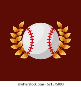 baseball sport emblem icon