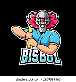 Baseball sport or esport gaming mascot logo template, for your team