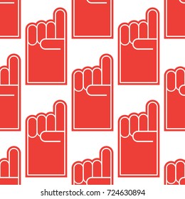 Baseball sport game glovess vector illustration graphic seamless pattern design.