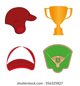 Baseball sport game graphic design, vector illustration eps10