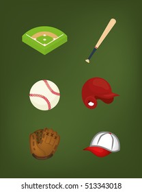 baseball sport game icon vector illustration graphic design