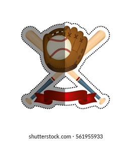 Baseball sport game icon vector illustration graphic design