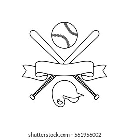 Baseball sport game icon vector illustration graphic design