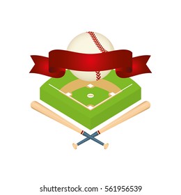 Baseball sport game icon vector illustration graphic design