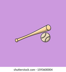 Baseball Sport game Vector Icon Illustration
