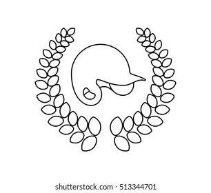baseball sport hat icon vector illustration graphic design