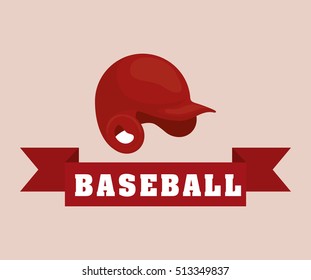 baseball sport hat icon vector illustration graphic design
