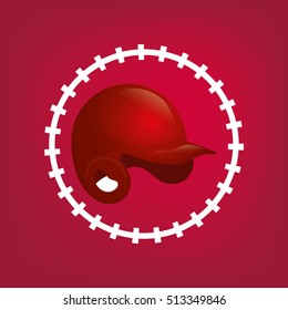 baseball sport hat icon vector illustration graphic design