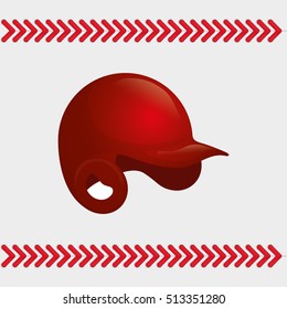 baseball sport hat icon vector illustration graphic design