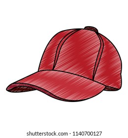 Baseball Sport Hat Scribble