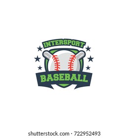 Baseball sport icon logo vector