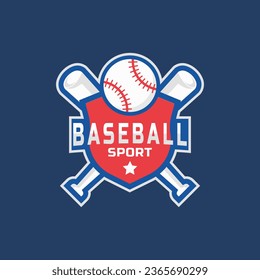 Baseball sport logo design emblem badge