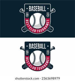 Baseball sport logo design vector illustration