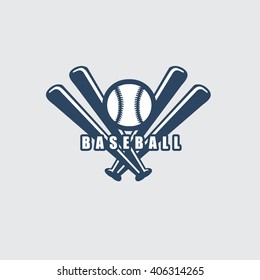 Baseball sport logo design vector.