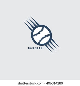 Baseball sport logo design vector.