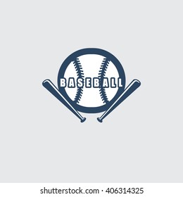 Baseball sport logo design vector.