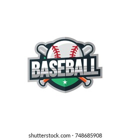 Baseball sport logo element vector