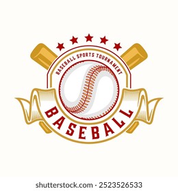 baseball sport logo. emblem ornaments vintage style. perfect for baseball teams