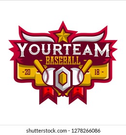 Baseball Sport Logo. Baseball Sport Team. Baseball Logo. Badge Logo. Sport Logo Team. Vector. Abstract Vector Illustration Eps.10