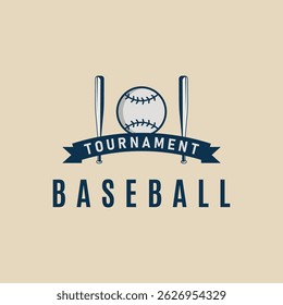 baseball sport logo template, icon baseball illustration vector design graphic