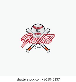 Baseball sport logo vector