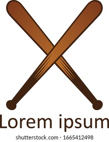 Diseño de vectores con logotipo deportivo de béisbol