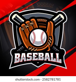Baseball sport mascot logo design