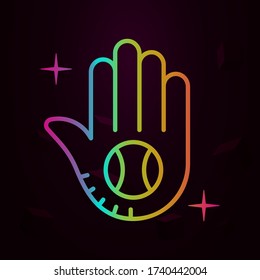 Béisbol, icono de nolan deportivo Línea delgada simple, contorno vector de iconos deportivos para ui y ux, sitio web o aplicación móvil
