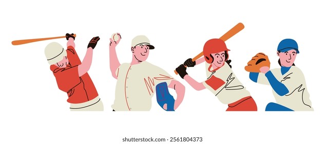 Baseball is a sport played on a field by two teams. This sport requires equipment such as bats and baseballs.