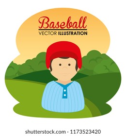 baseball sport player character