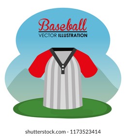 baseball sport shirt icon