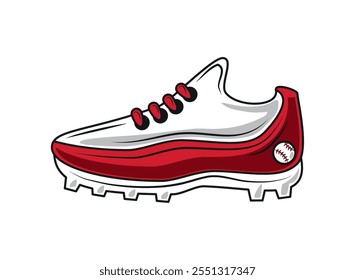 baseball sport shoes icon isolated