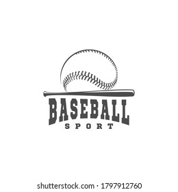 baseball sport silhouette logo  vector