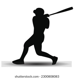 baseball sport silhouette vector design
