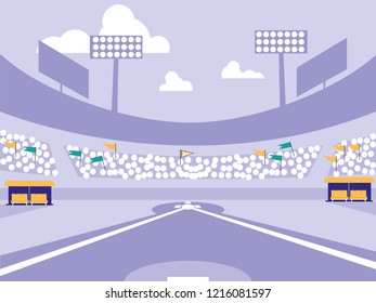 baseball sport stadium scene