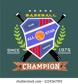 BASEBALL SPORT stock vector illustration