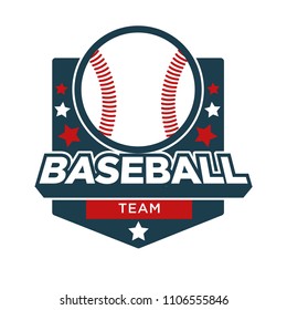 Baseball sport team vector badge icon