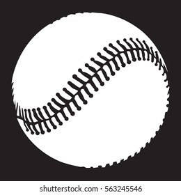 Baseball. Sport theme image. Competition. College or professional baseball team illustration. Ball vector isolated on white.