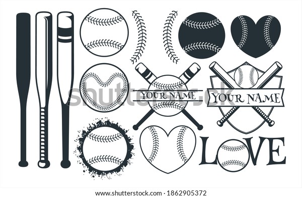 Baseball Sport Theme Vector Graphic Design Stock Vector Royalty Free