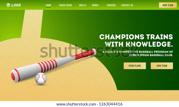 Baseball Team Website Template from image.shutterstock.com