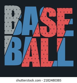 Baseball Sport T-shirt Typography, sport print. vector