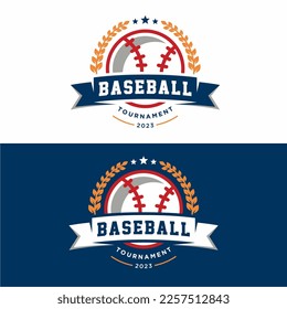 Baseball sports badge emblem logo