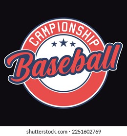 Etiqueta Del Cartel Del Logotipo Del Emblema Deportivo De Béisbol Ilustración Etiqueta De La Marca De Vintage Retro Y Diseño De Camisetas