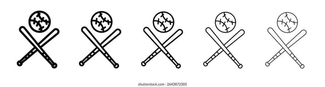 baseball sports icon black and white vector sign