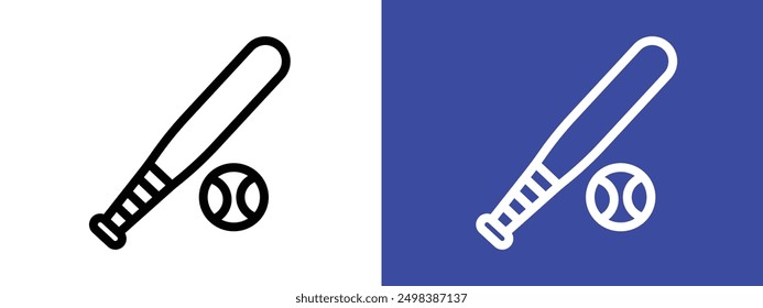 baseball sports icon logo sign set vector outline